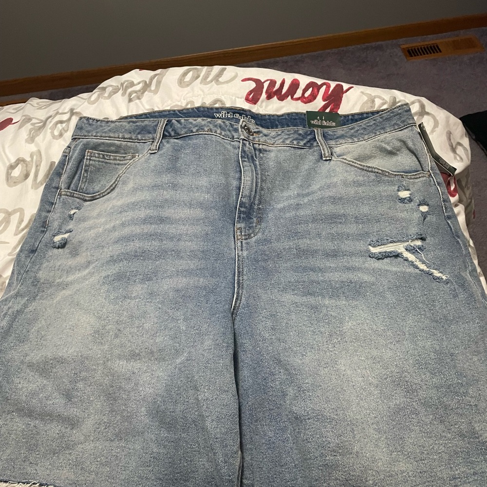 Wild Fable Blue Distressed Women's Jeans